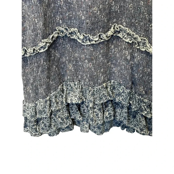 Sim & Sam Summer Women's Blue Fitted Stretchy Mini Ruffle Dress Size S - Picture 4 of 5